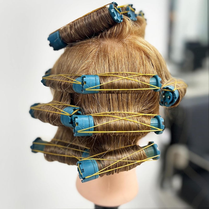 Armmu 100% Human Hair Mannequin Head with Stand, Hairdressers' Practice Training Head and Cosmotology Doll Head for Hairstyling and Braid (18 inches)- #27 - Image 4